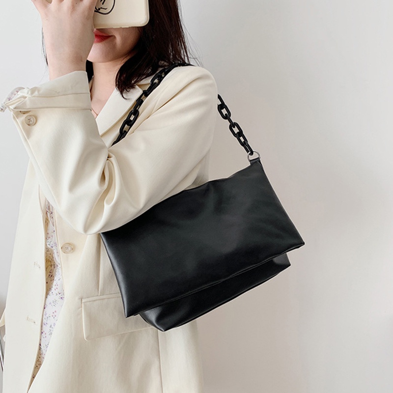 Túi đeo chéo vai hình đám mây màu sắc thời trang sành điệu cho nữ