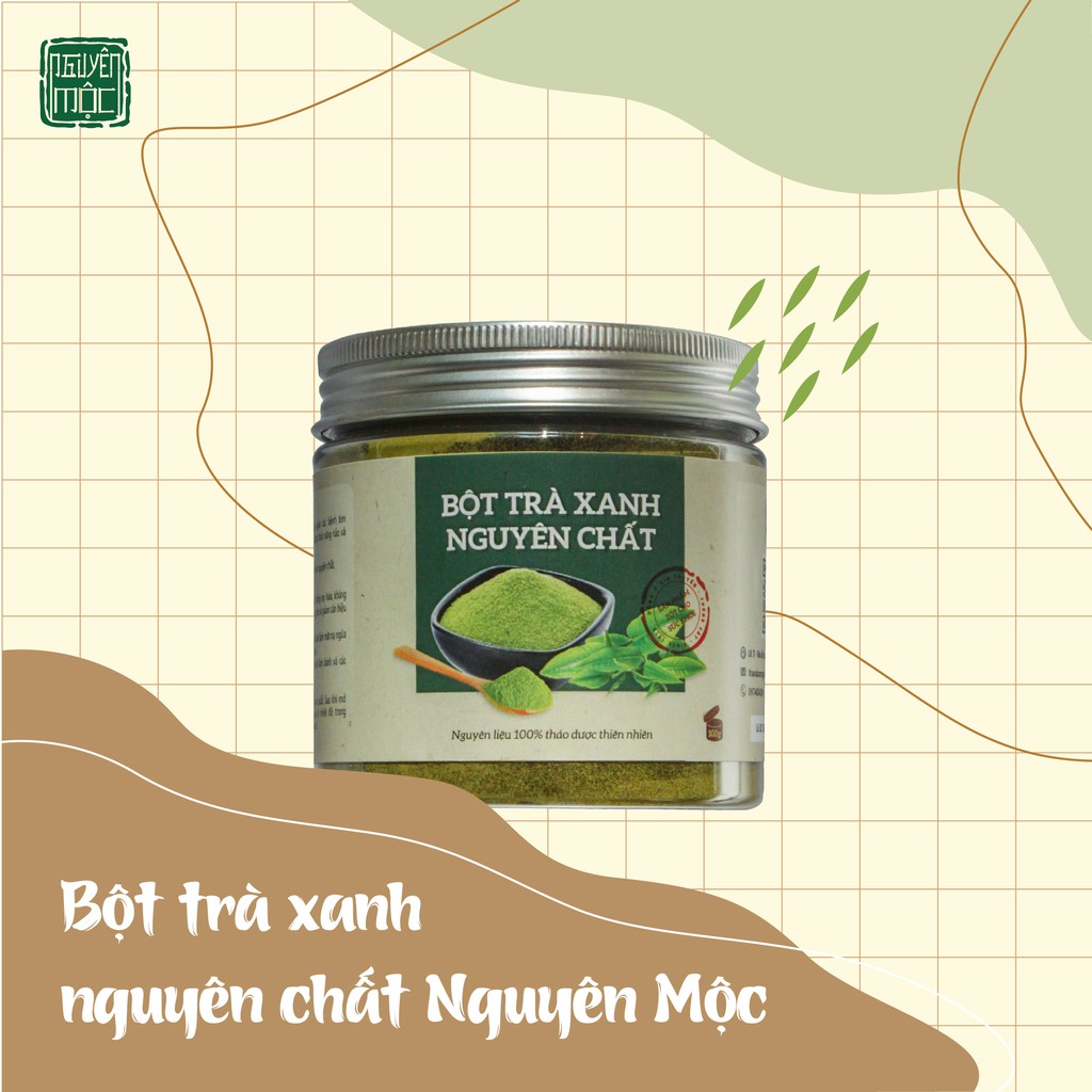 Bột Trà Xanh Nguyên Chất Thảo Dược Nguyên Mộc. Hỗ Trợ Làm Đẹp Da, Cải Thiện Vóc Dáng, Giảm Cân