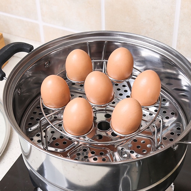 Inox nồi hấp hoặc luộc trứng - làm trứng gà nướng