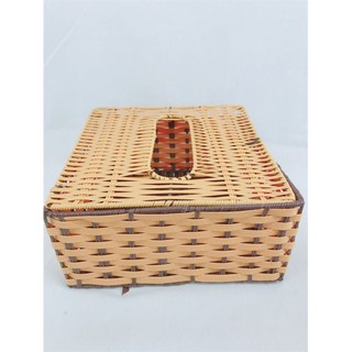HỘP GIẤY GIẢ MÂY VUÔNG TO 20X20
