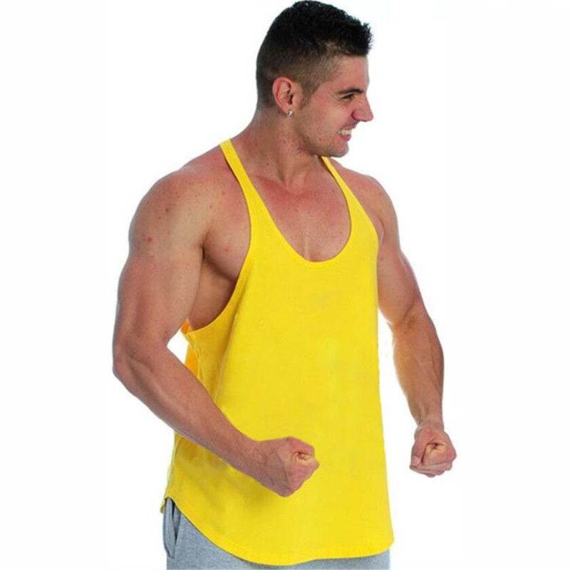 Áo thun nam không tay cổ tròn màu trơn thời trang thoải mái