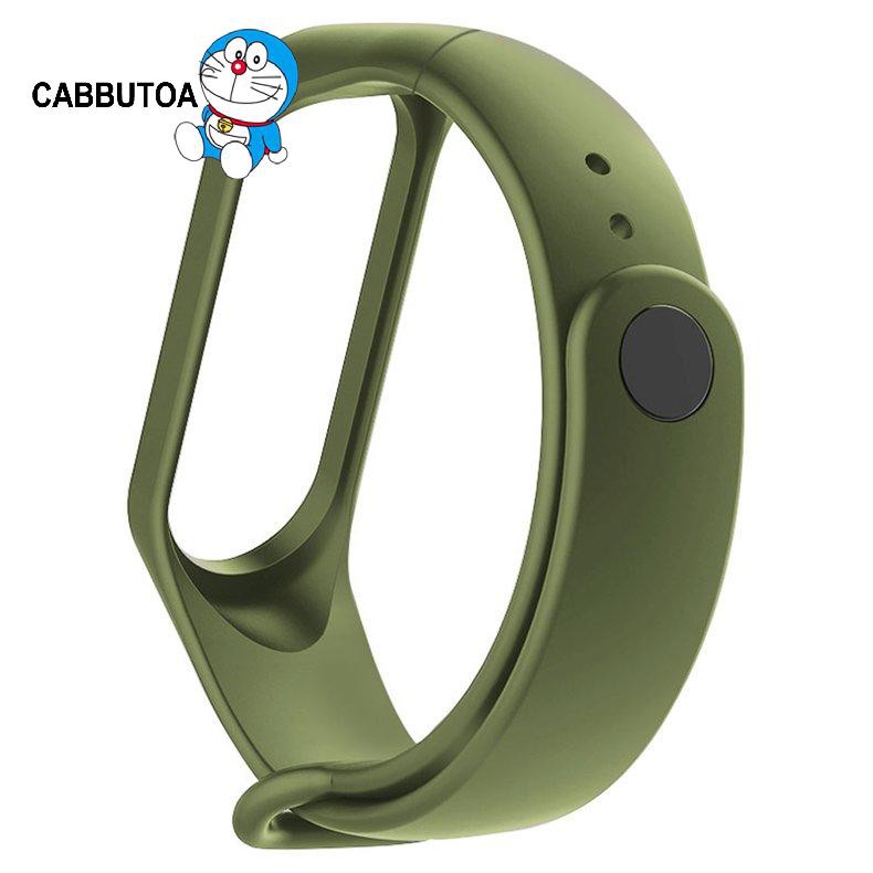 Dây Đeo Thay Thế Chất Liệu Silicon Thiết Kế Nhiều Lỗ Thời Trang Cho Xiaomi Mi Band 3 / 4