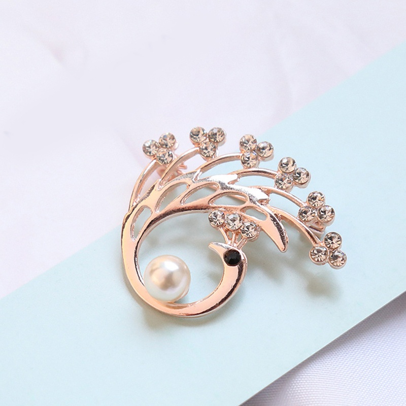 Ghim Cài Áo Hình Mảnh Ghép Mặt Trăng / Chim Công Bằng Hợp Kim Tinh Tế Cho Cặp Đôi