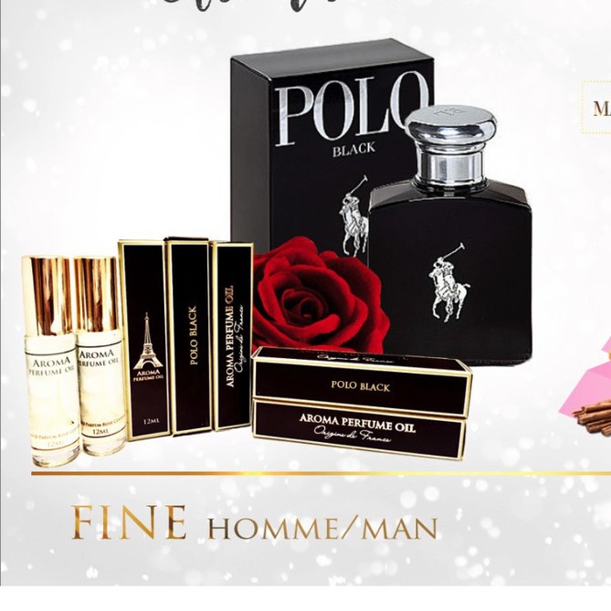 Polo black cho nam Tinh dầu nước hoa Pháp dạng lăn 12ml- PL BLACK