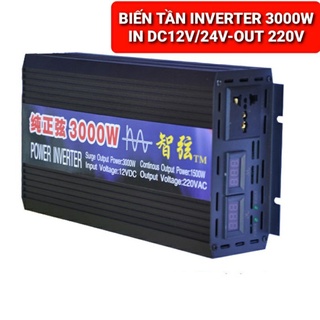 Achun.vn - biến tần thông minh inverter 3000w sóng sin chuẩn chuyển dc 12v/24v sang ac 220v