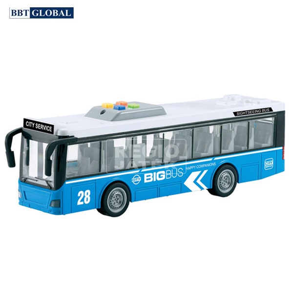 Mô hình xe bus/ cảnh sát/ cứu hộ/ cứu thương  cỡ lớn có đèn và nhạc cho bé BBT Global