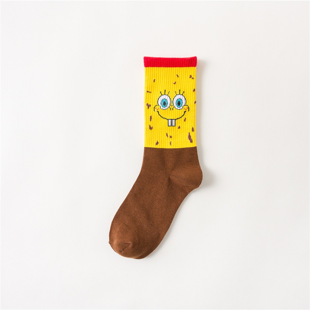 Vớ cotton in hình spongebob squarepants dành cho nam và nữ