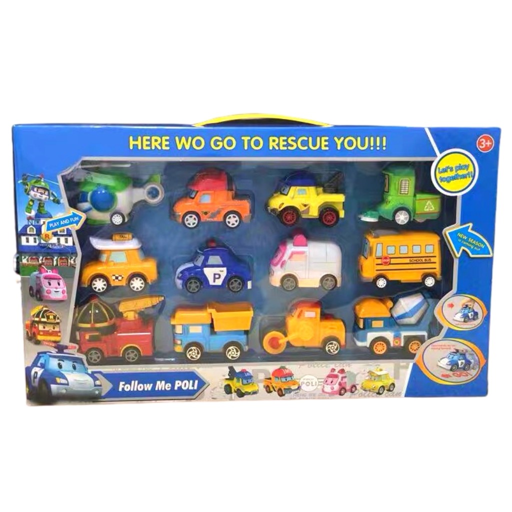 Đồ chơi cao cấp cho bé Đ- bộ Robocar Poli và những người bạn - bộ 12 nhân vật