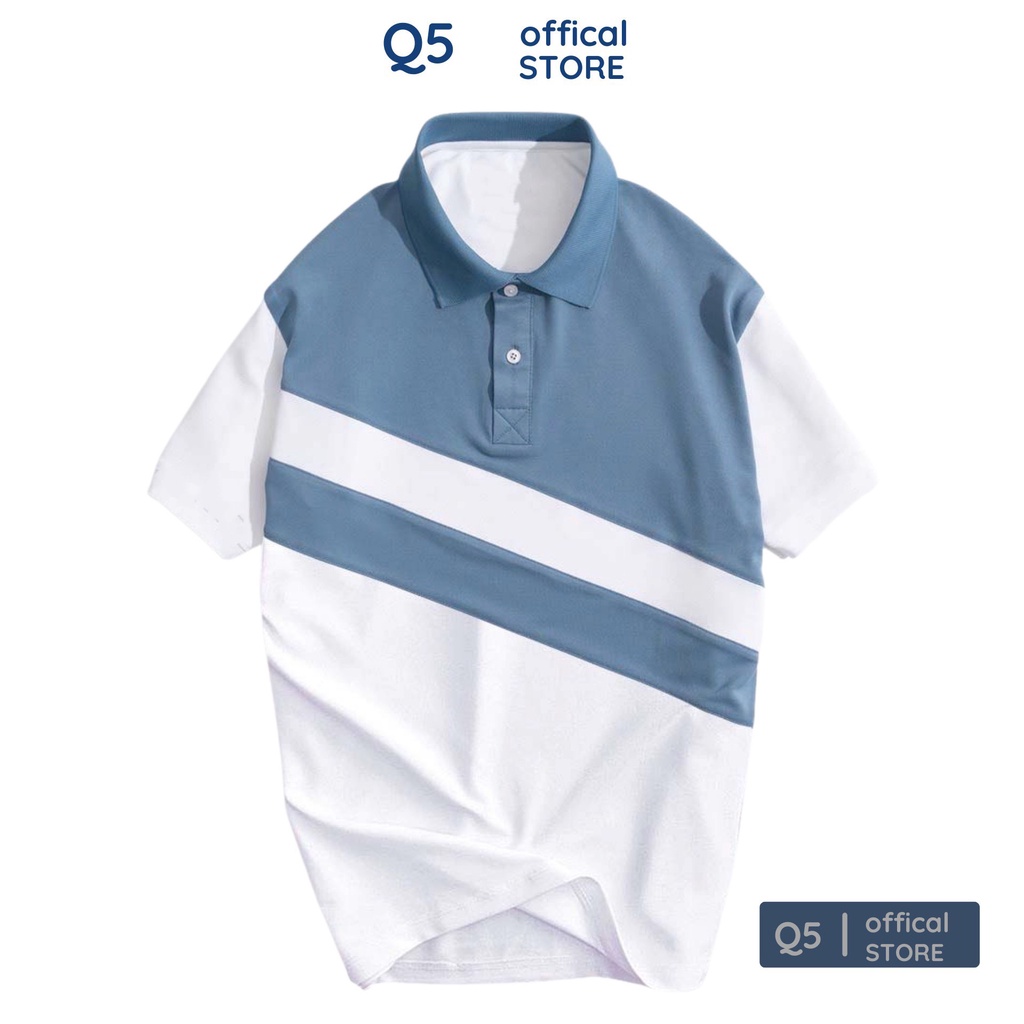 Áo PoLo Nam Q5 vải cá sấu cotton CVC chuẩn form, trẻ trung, thanh lịch