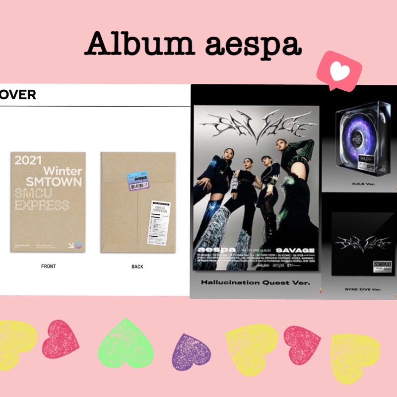 Bộ ảnh Album Aespa SAVAGE - Cửa hàng Kpop có sẵn
