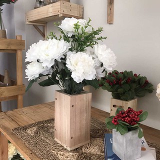 Hoa giả để bàn làm việc Mẫu Đơn cao Cấp