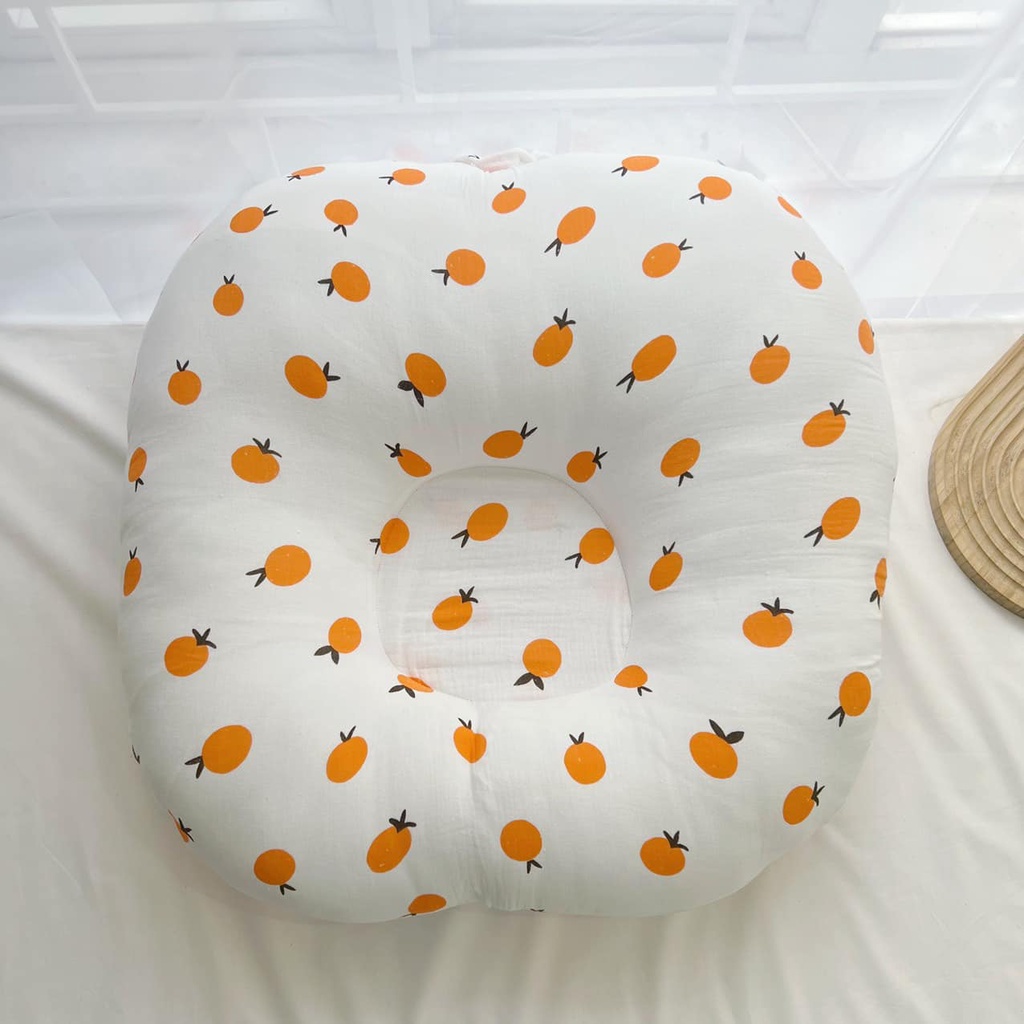 Gối Chống trào ngược ANCHEE, gối chống trào xốp gân bông muslin mềm mại hổ trợ chống chống chớ, thoả