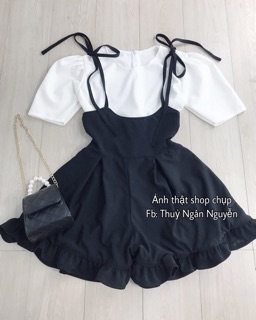Set yếm 2 dây cột nơ