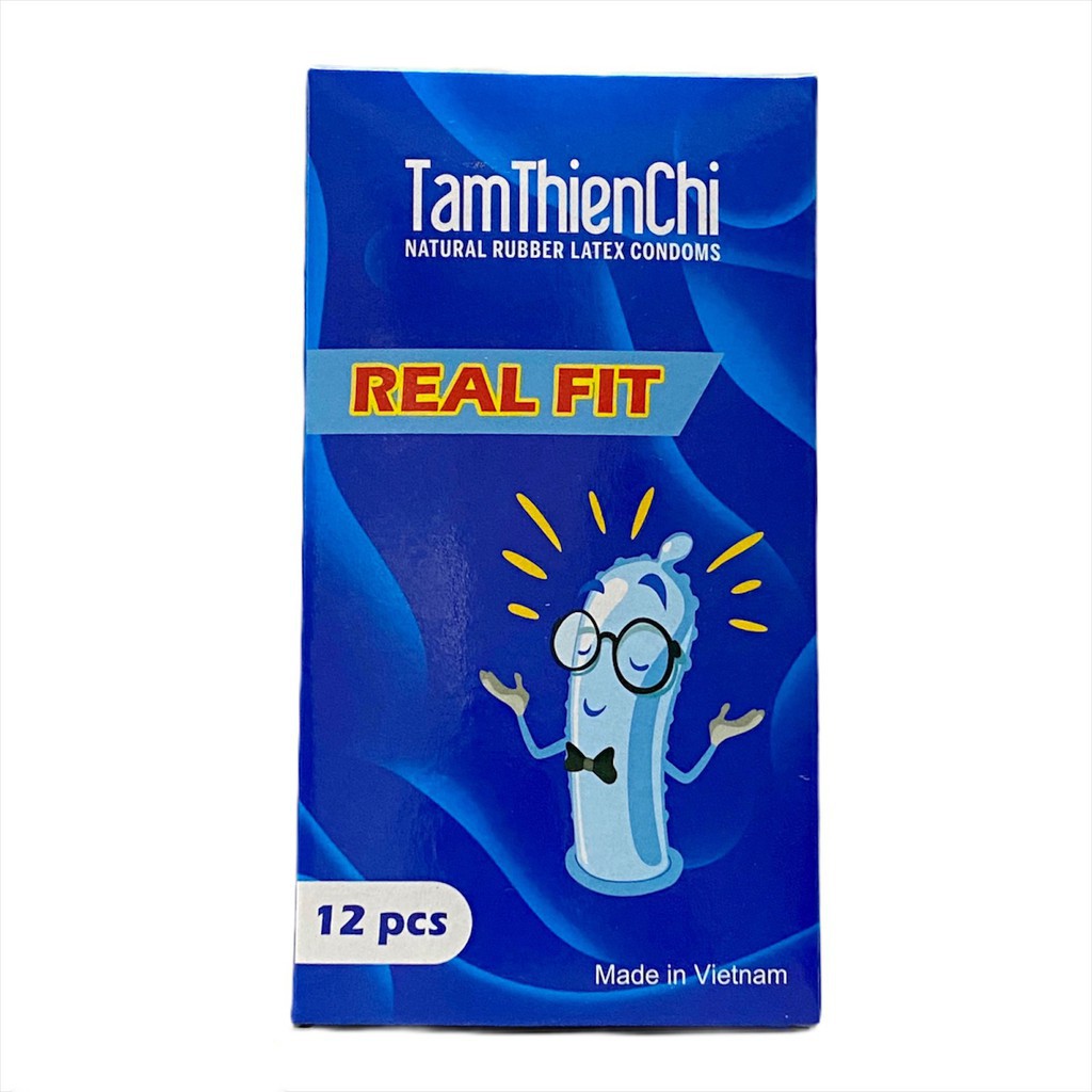 [BCS] [CHÍNH HÃNG] Bao cao su Tâm Thiện Chí Real Fit túi 12 chiếc