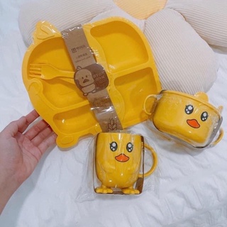 Bộ bát ăn dặm con vịt 5 món cho bé