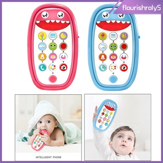 Điện thoại đồ chơi hình cá mập có đèn và nhạc cho bé 6 + tháng