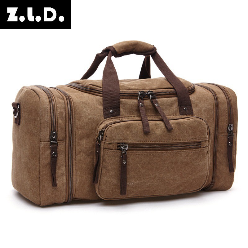 Túi trống vải du lịch túi xách đựng đồ đa năng T24 nhiều màu 53x25x30cm
