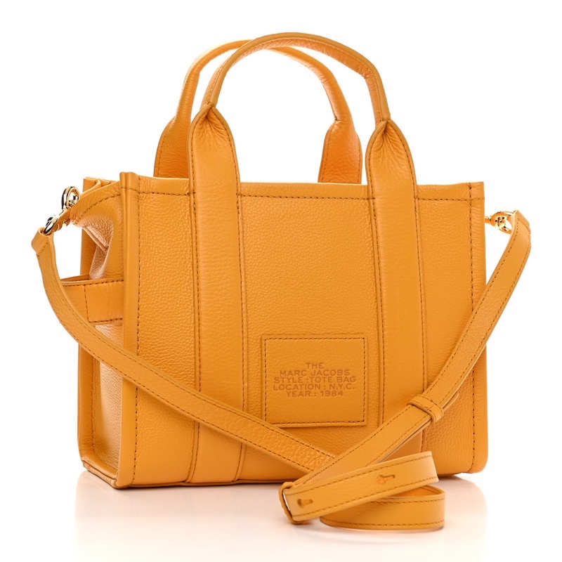 TNS-Túi tote form vuông siêu  Marcie leather field tote bag--màu vàng nổi bật sang trọng