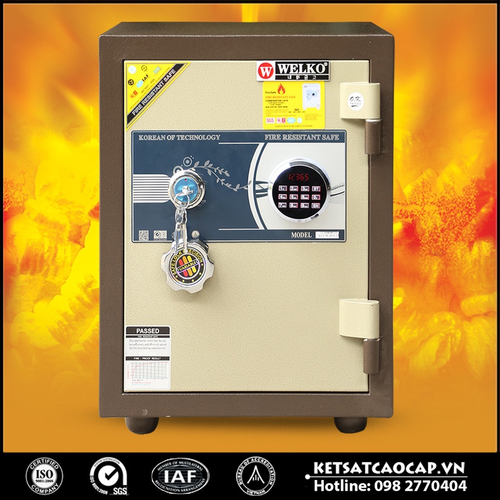 Két Sắt Bình Dương WELKO LX500 - LED Tròn