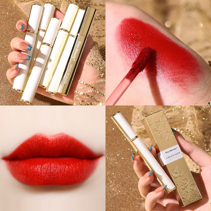 (Hàng Mới Về) Son Môi Kiss Beauty Chống Thấm Nước Và Mồ Hôi Dưỡng Ẩm Lâu Trôi Dễ Lên Màu | BigBuy360 - bigbuy360.vn
