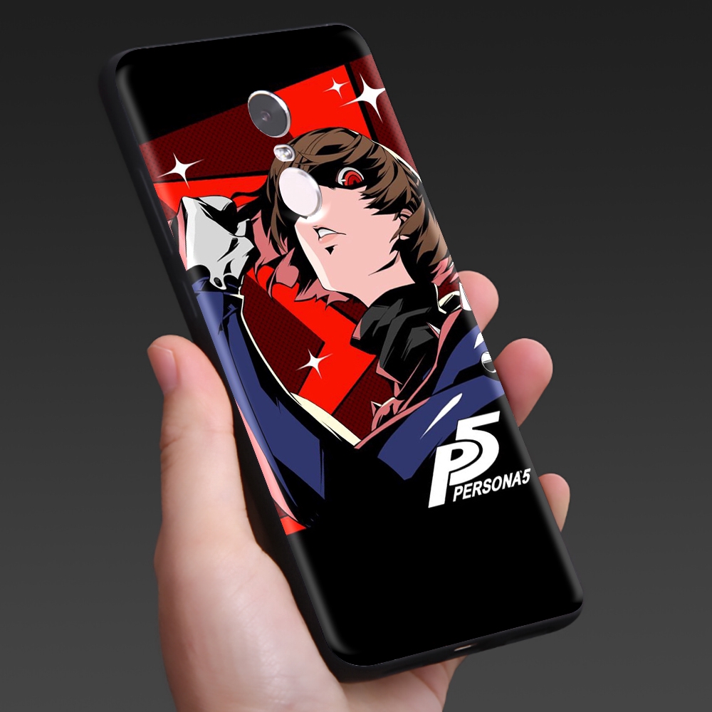 Ốp điện thoại mềm họa tiết Persona 5 cho Redmi Note 4A 4X 5 5A 6 6A 7 Plus Pro
