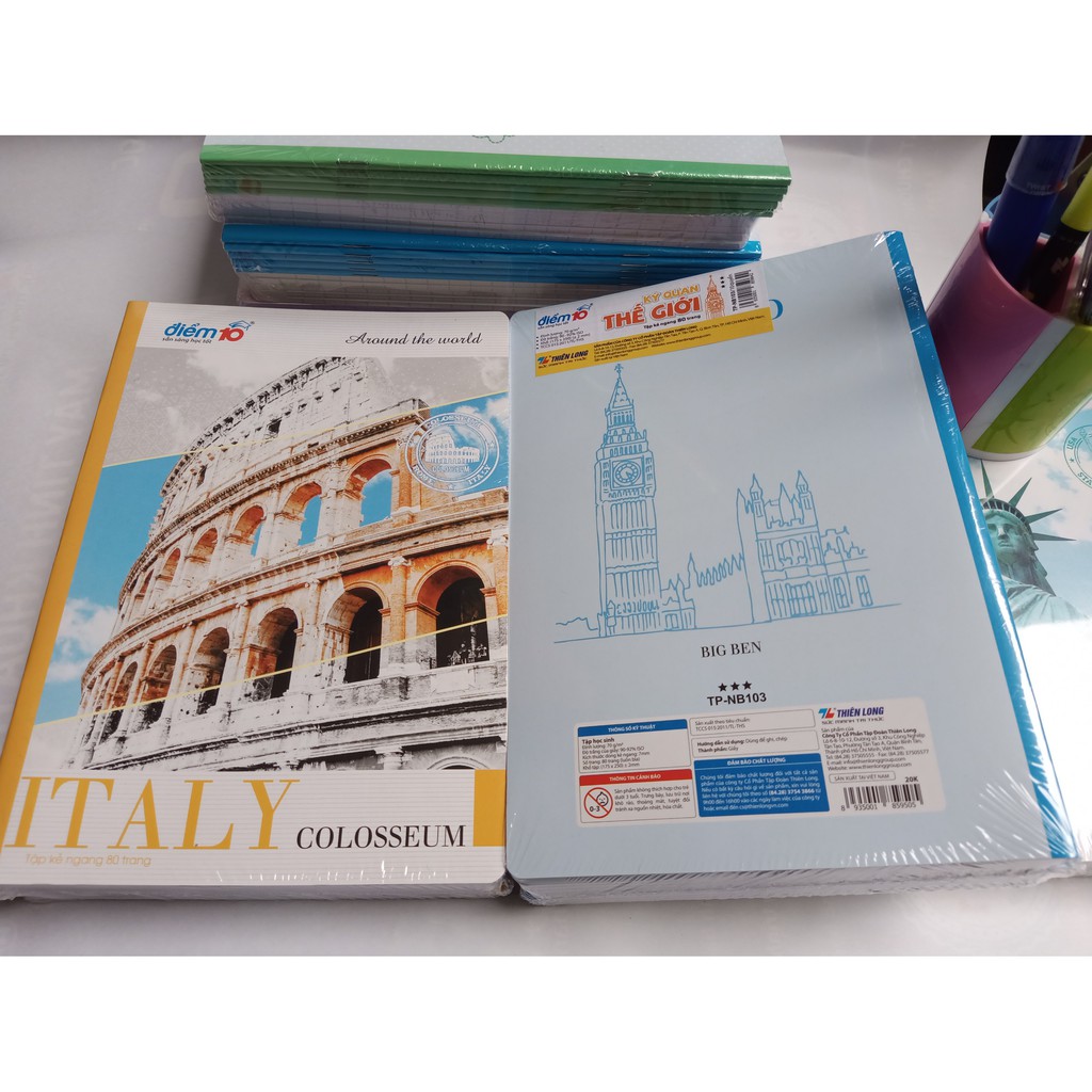 Vở kẻ ngang Thiên.Long 72tr,80tr,120tr