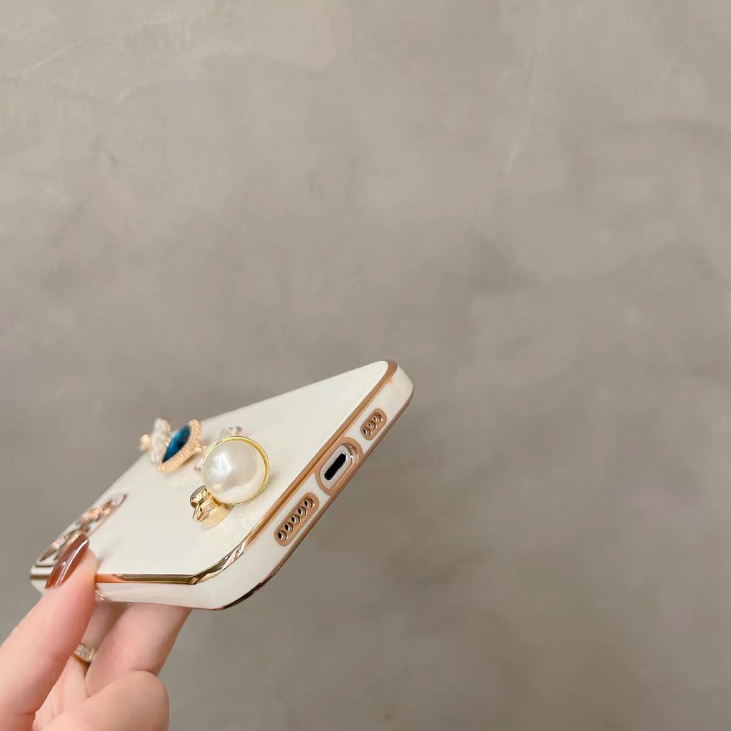 Ốp Điện Thoại Mềm Có Vòng Tay Mạ Điện Cho Iphone 14promax 13 12 pro MAX 11 pro MAX XS MAX XR X6 7 8 plus plus