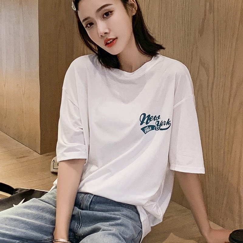 Áo thun phông nam nữ PINK tay lỡ form rộng EST 1968 Unisex