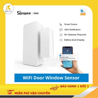 Bộ cảm biến cửa-cửa sổ không dây sonoff dw2 kết nối wifi
