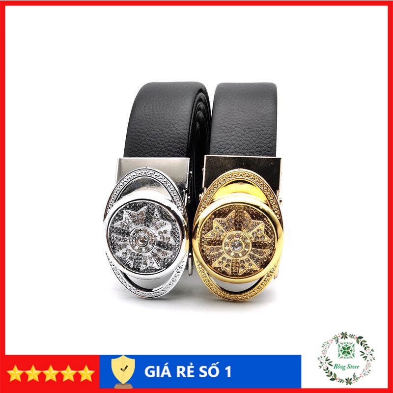12.12 Thắt lưng nam mặt xoay, dây nịt nam cao cấp, dây lưng nam thời trang sành điệu X002