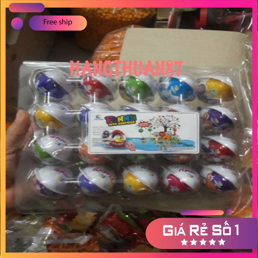 Freeship 50k Bịch sô cô la hình trứng 20 cái