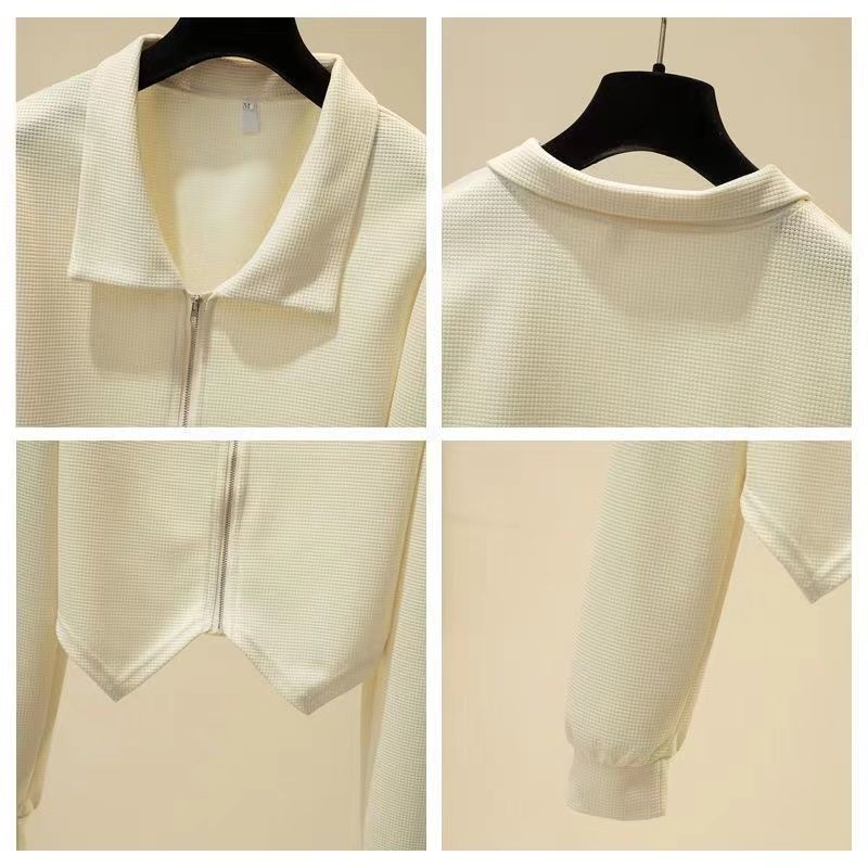 Áo Khoác Cardigan Mỏng Dáng Ngắn Có Khóa Kéo Thời Trang Xuân Thu Cho Nữ