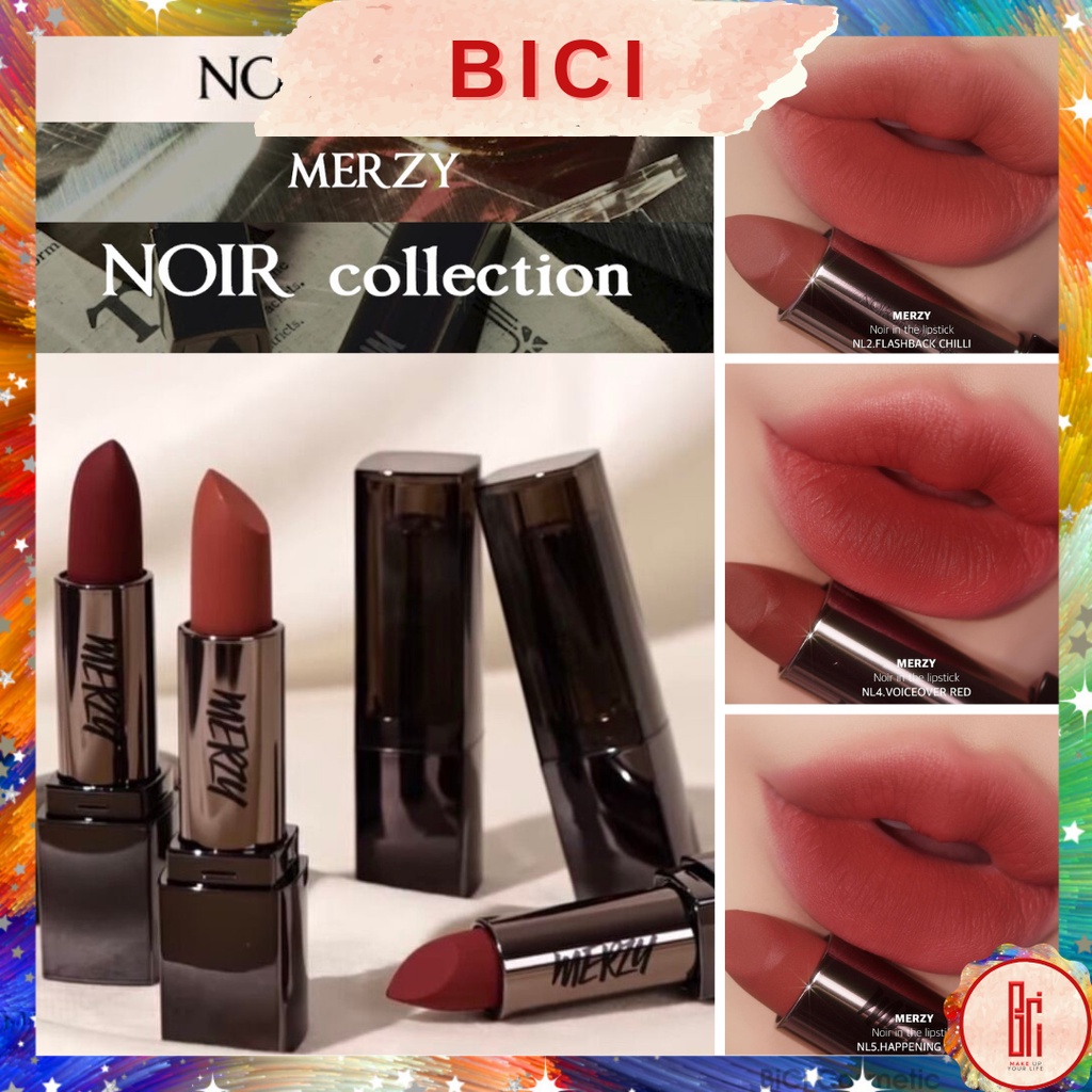 Son Thỏi Lì MERZY Noir In The Lipstick