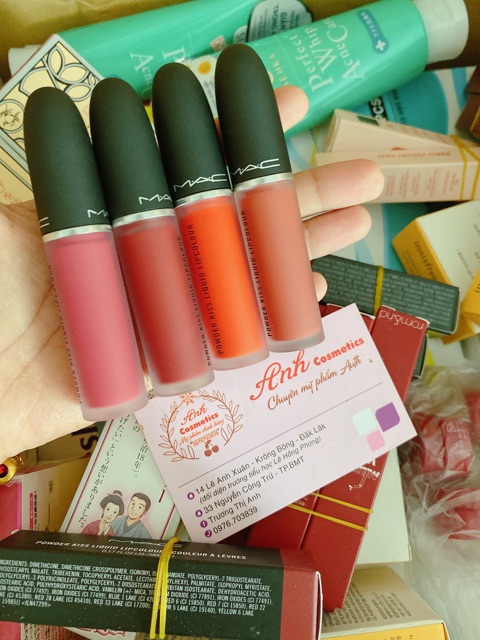 Son kem mac Powder kiss liquid lip colour chuẩn auth