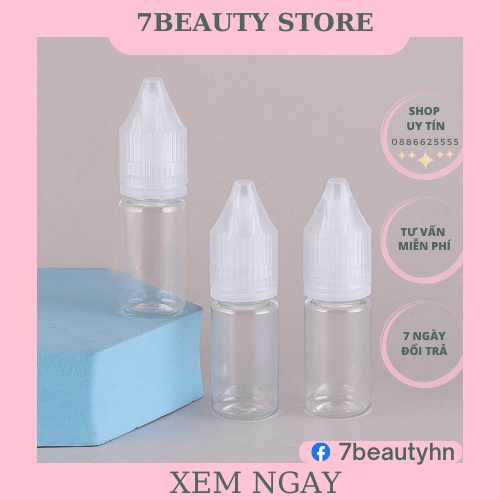 Lọ nhựa 10ml chiết mực xăm