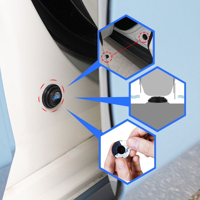 Miếng Đệm Cách Âm Gắn Cửa Xe Hơi Ford Fiesta Focus Mondeo Transit Kuga Territory