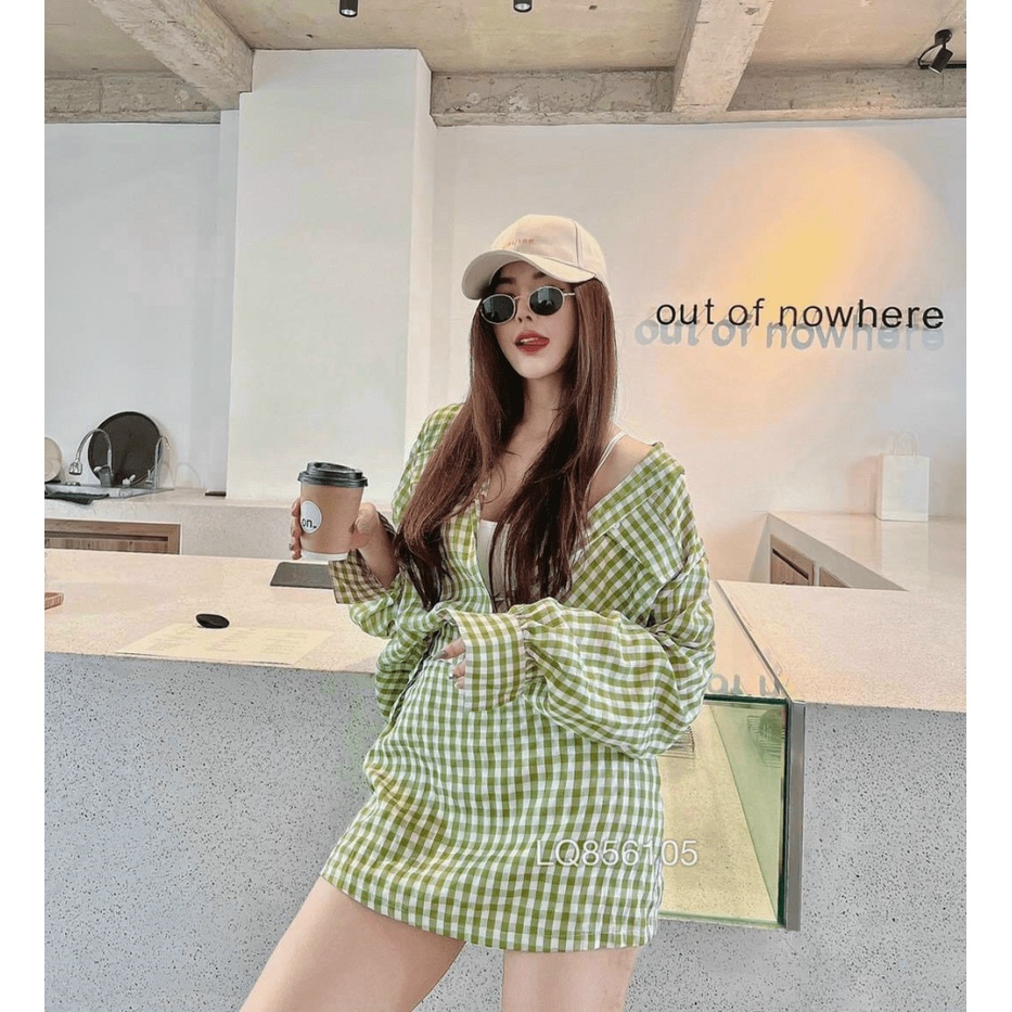 (HÀNG MỚI) SÉT ÁO PHỐI CHÂN VÁY CARO KATE CỰC TEEN SÀNH ĐIỆU THẢ DÁNG ĐƯỜNG PHỐ CỰC HOT (KHÔNG KÈM BRA)