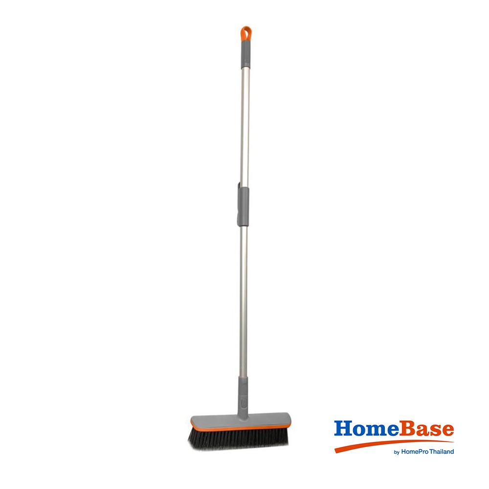 HomeBase ME LIVING Chổi PVC có thể điều chỉnh được lên đến 33cm có tay cầm ZURE W34xH136xD5cm màu xám/đỏ