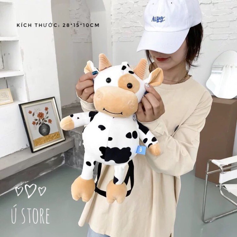 Túi đeo chéo bò sữa bông | BigBuy360 - bigbuy360.vn