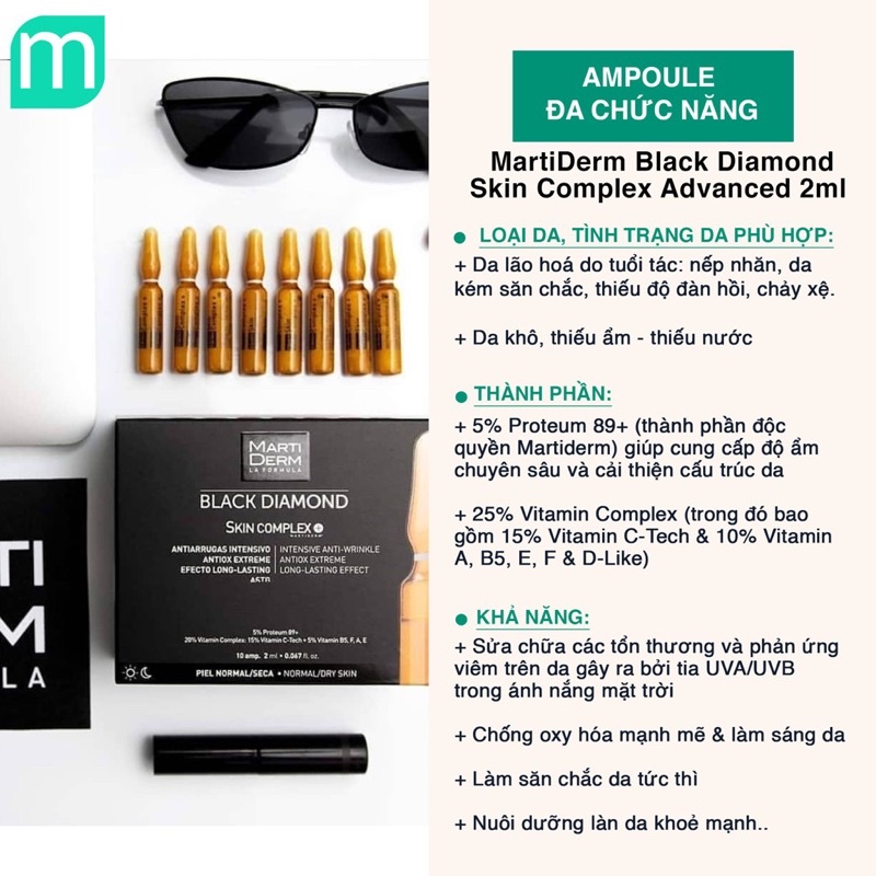 Tinh chất MTD Black Vitamin C chống oxy hoá làm đều màu da- hộp