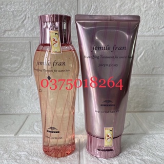 Dầu gội xả Milbon Jemile Fran ( Diamond) cho tóc khô xơ hư tổn 200ml/180ml