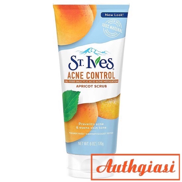 Tẩy da chết ST. Ives Mỹ Đào Mơ, Lúa Mạch 170g