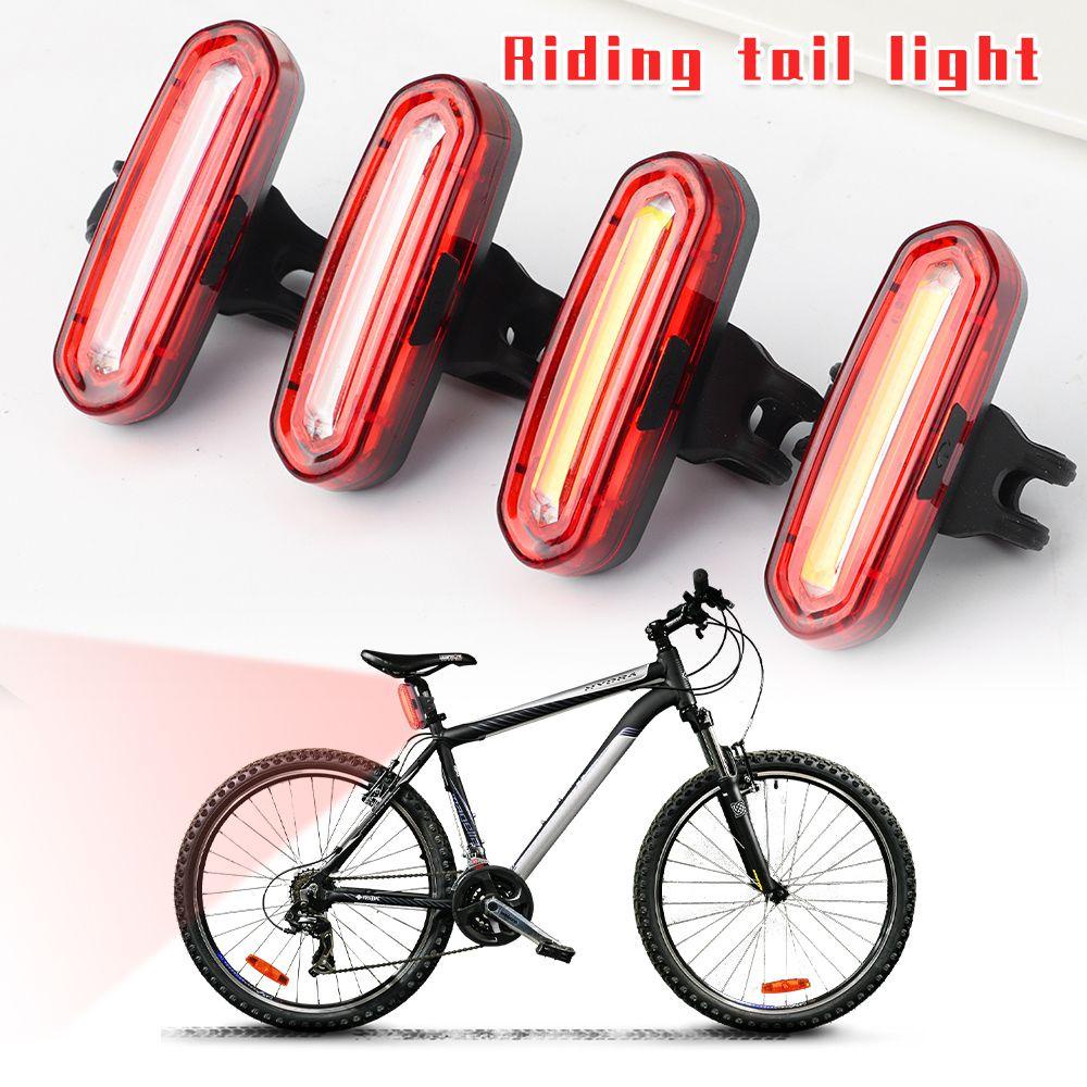 LETTER USB Chargeable Cycling Light LED Tail-lamp Bike Taillight Riding Waterproof Bicycle Accessories MTB Rear Lights/Multicolor