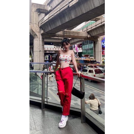 Áo hai dây cột croptop (ảnh thật) hàng Thailand ❤️🧡💛💗