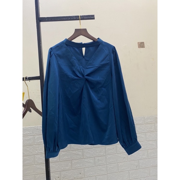 Xả - Áo sơ mi công sở cổ chocker  Quảng Châu cao cấp