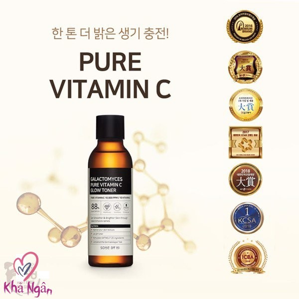 Nước Hoa Hồng Dưỡng Trắng, Chống Lão Hóa Nuôi Dưỡng Làn Da Sáng Mịn Từ Bên Trong Some By Mi Galactomyces Pure Vitamin C