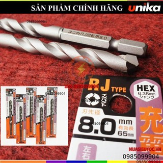 Mũi khoan Nhật Unika RJ chuyên khoan tường gạch chân lục giác