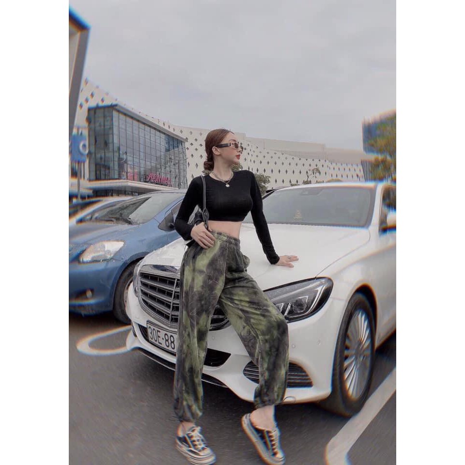 [Mã FAMAYWA giảm 10K đơn 50K] Áo Croptop Tay Dài Dáng Ôm Len Tăm (hình thật/có video/sẵn) | BigBuy360 - bigbuy360.vn