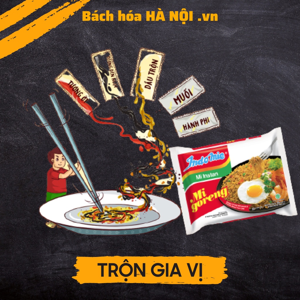 Mì Xào Khô Indomie Mi Goreng Fried Vị Đặc Biệt 85g