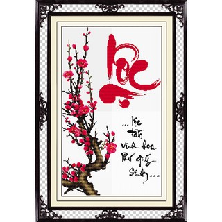 Tranh đính đá toàn bộ 5d- tranh thư pháp chữ Lộc-treo tường